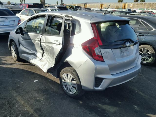 JHMGK5H55GX023652 - 2016 HONDA FIT LX SILVER photo 3