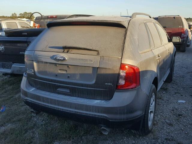 2FMDK3JCXEBB63732 - 2014 FORD EDGE SEL GRAY photo 4