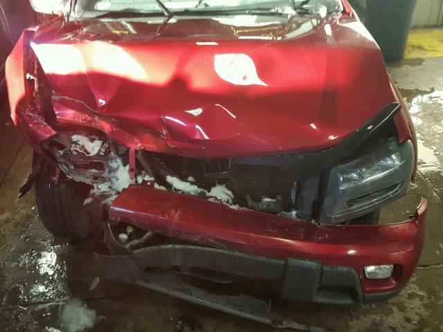 1GNDT13S232227055 - 2003 CHEVROLET TRAILBLAZE MAROON photo 7