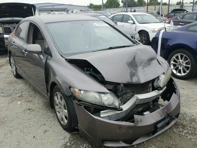 1HGFA16579L020954 - 2009 HONDA CIVIC LX GRAY photo 1