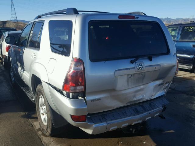 JTEBT14R840028256 - 2004 TOYOTA 4RUNNER SR SILVER photo 3