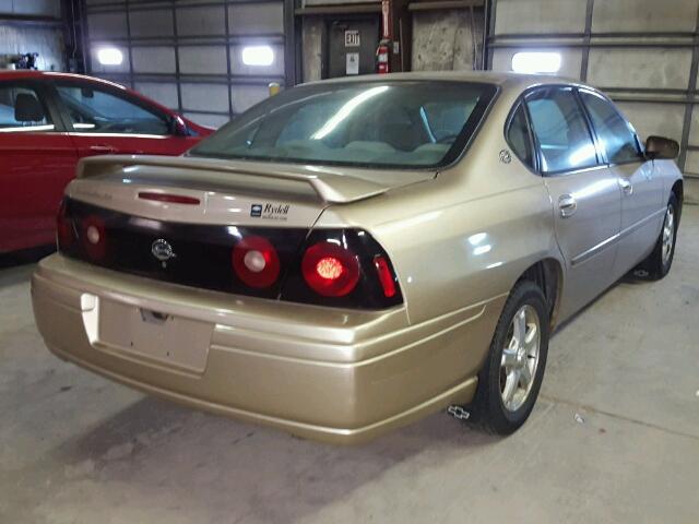 2G1WH52K959146725 - 2005 CHEVROLET IMPALA LS GOLD photo 4