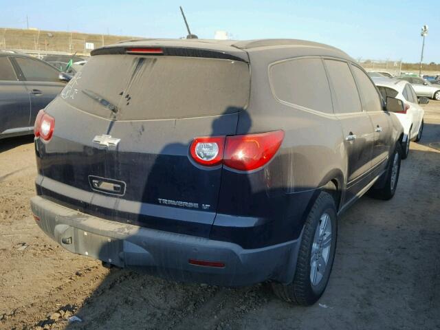 1GNLRFED8AS128243 - 2010 CHEVROLET TRAVERSE L BLACK photo 4