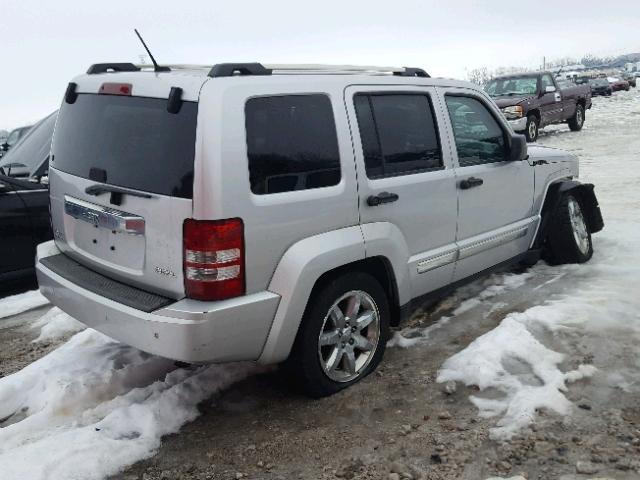 1J8GN58K48W228457 - 2008 JEEP LIBERTY LI SILVER photo 4