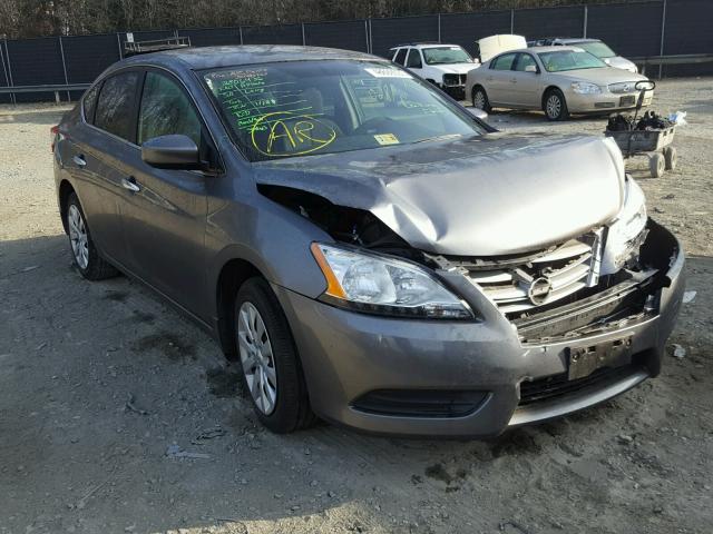 3N1AB7AP5FY231433 - 2015 NISSAN SENTRA S GRAY photo 1