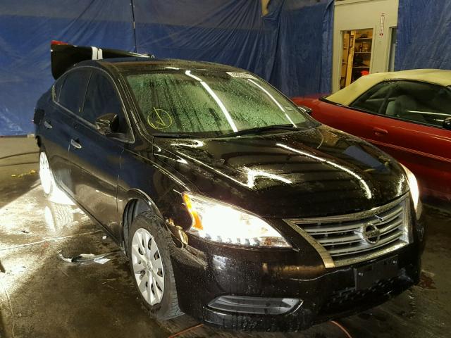 3N1AB7AP9DL780885 - 2013 NISSAN SENTRA S BLACK photo 1