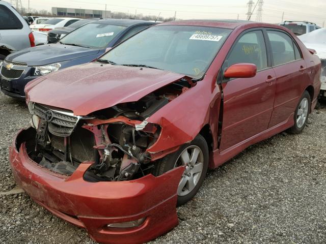 2T1BR32E56C627784 - 2006 TOYOTA COROLLA CE BURGUNDY photo 2