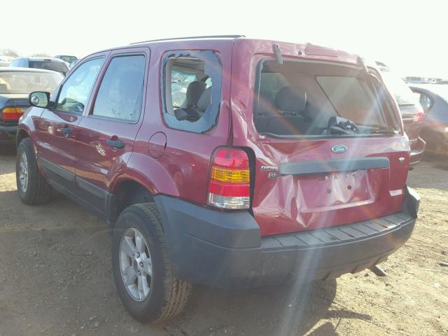 1FMYU03156KA29417 - 2006 FORD ESCAPE XLT MAROON photo 3