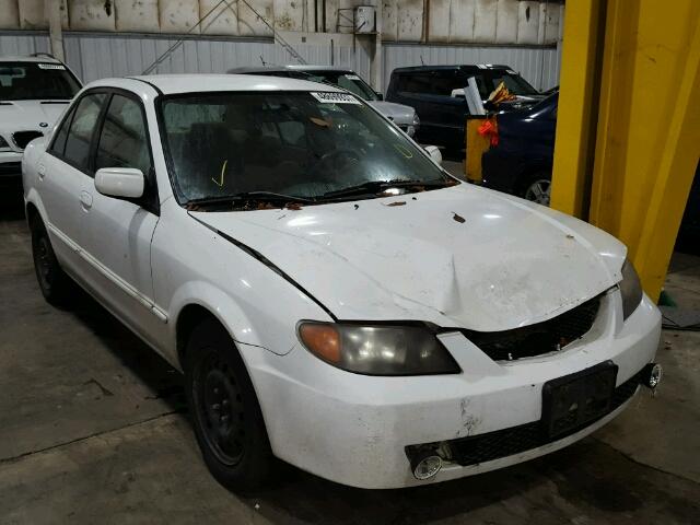 JM1BJ225921568416 - 2002 MAZDA PROTEGE DX WHITE photo 1