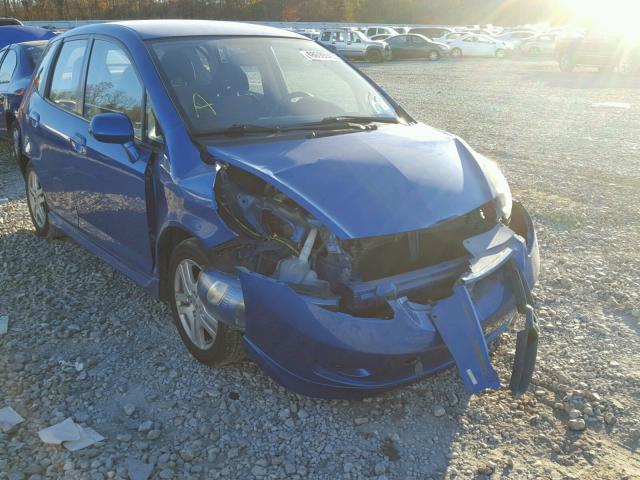 JHMGD38698S074108 - 2008 HONDA FIT SPORT BLUE photo 1