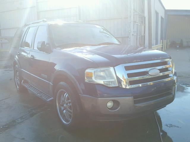 1FMFU15547LA76446 - 2007 FORD EXPEDITION BLUE photo 1