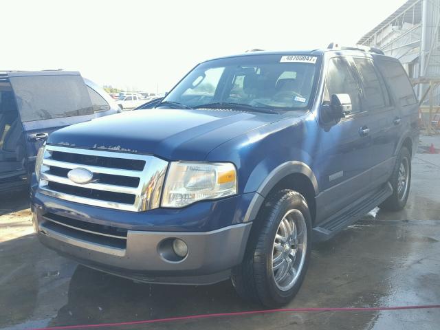 1FMFU15547LA76446 - 2007 FORD EXPEDITION BLUE photo 2