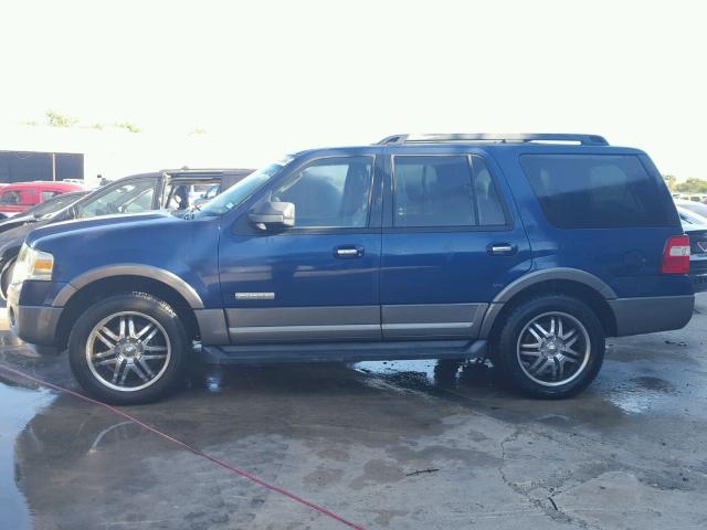 1FMFU15547LA76446 - 2007 FORD EXPEDITION BLUE photo 9