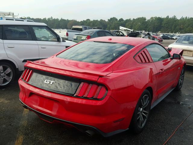 1FA6P8CF5F5303393 - 2015 FORD MUSTANG GT RED photo 4