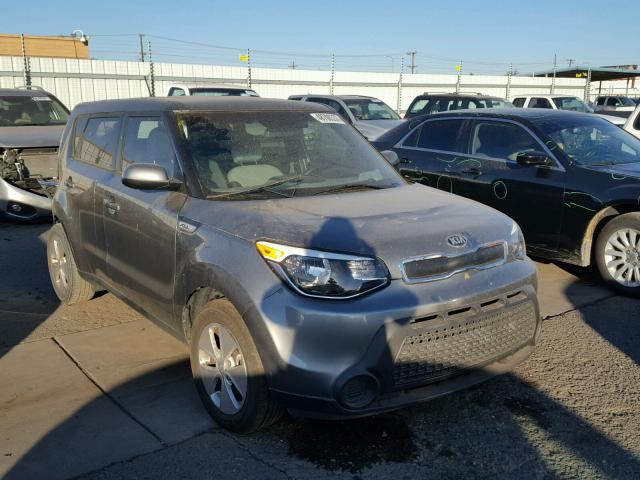 KNDJN2A23F7134986 - 2015 KIA SOUL CHARCOAL photo 1