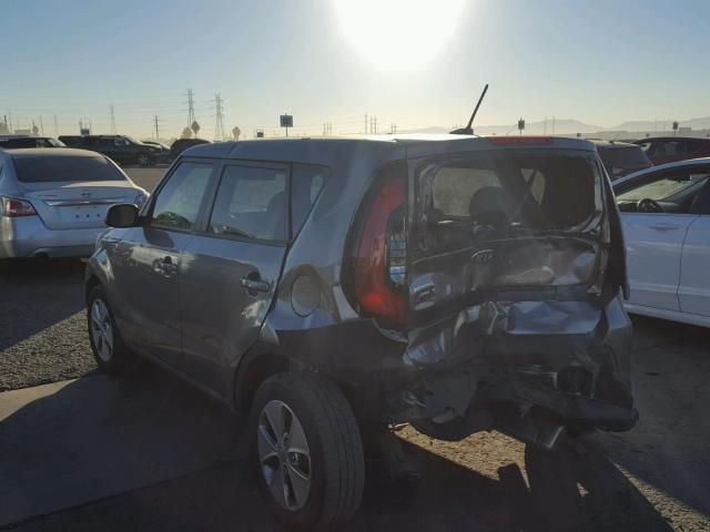 KNDJN2A23F7134986 - 2015 KIA SOUL CHARCOAL photo 3