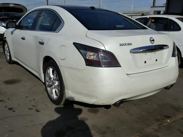 1N4AA5AP0EC907854 - 2014 NISSAN MAXIMA S WHITE photo 3