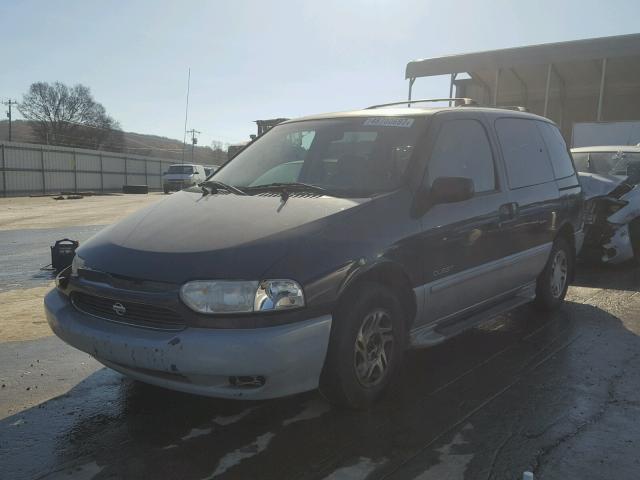 4N2XN11T2YD833623 - 2000 NISSAN QUEST SE BLUE photo 2