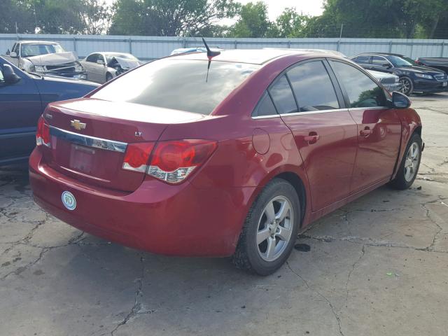 1G1PC5SB6D7290056 - 2013 CHEVROLET CRUZE LT BURGUNDY photo 4