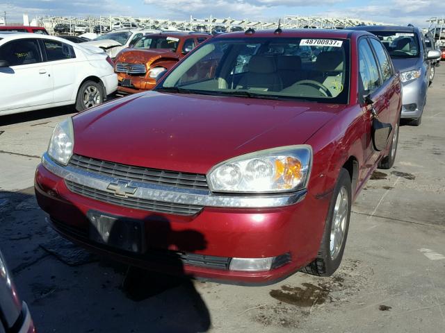 1G1ZU54835F200442 - 2005 CHEVROLET MALIBU LT RED photo 2