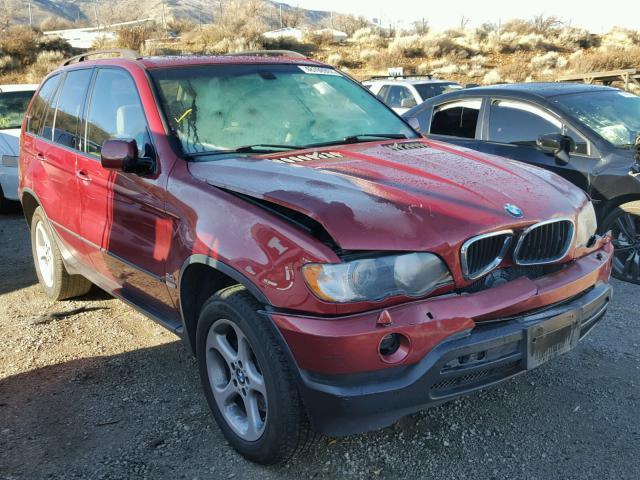 5UXFA53573LV74897 - 2003 BMW X5 3.0I RED photo 1