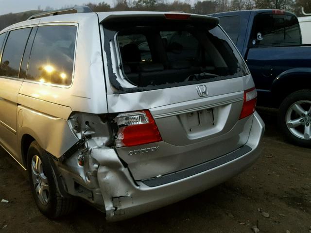 5FNRL38637B446227 - 2007 HONDA ODYSSEY EX SILVER photo 9