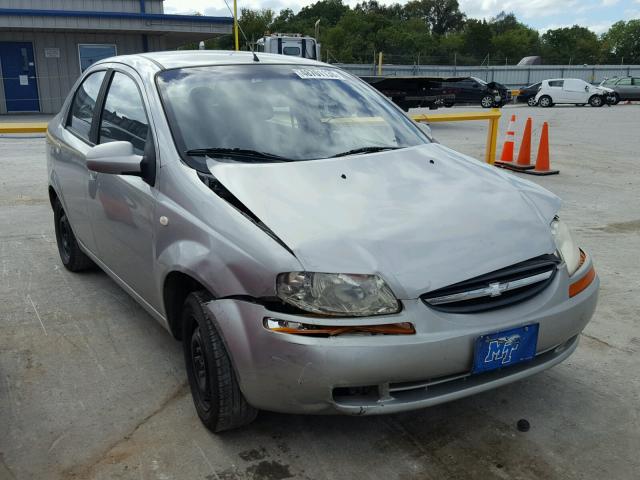KL1TD52605B327288 - 2005 CHEVROLET AVEO BASE Күміс фото 1