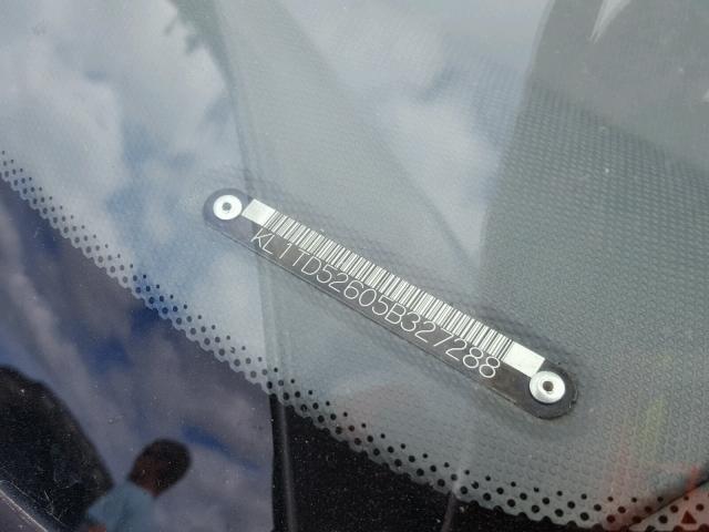 KL1TD52605B327288 - 2005 CHEVROLET AVEO BASE Күміс фото 10