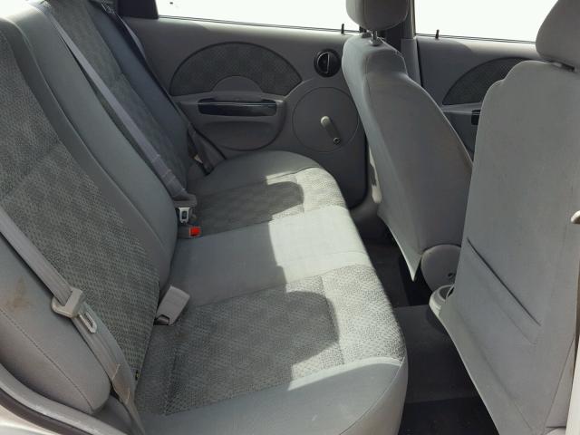 KL1TD52605B327288 - 2005 CHEVROLET AVEO BASE Күміс фото 6