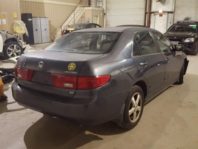 1HGCM56745A012366 - 2005 HONDA ACCORD EX BLUE photo 4