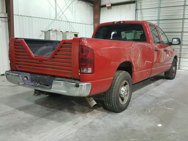 3D7KA28C03G775565 - 2003 DODGE RAM 2500 S RED photo 4