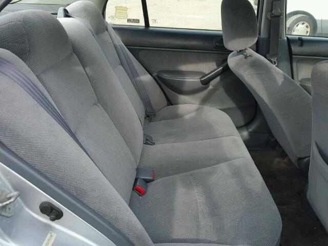 2HGES16521H591648 - 2001 HONDA CIVIC LX GRAY photo 6