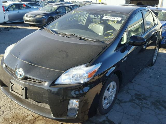 JTDKN3DU3A0205886 - 2010 TOYOTA PRIUS BLACK photo 2