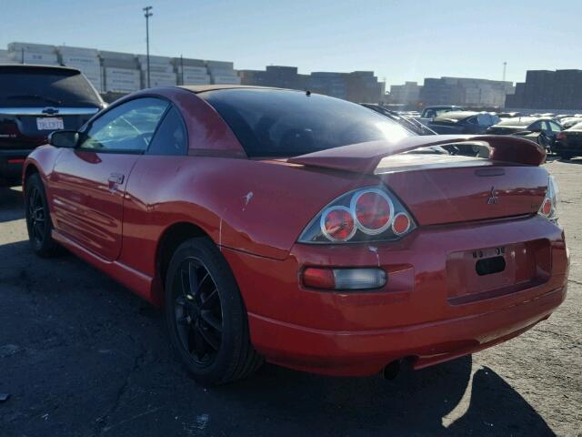 4A3AC54L6YE120569 - 2000 MITSUBISHI ECLIPSE GT RED photo 3