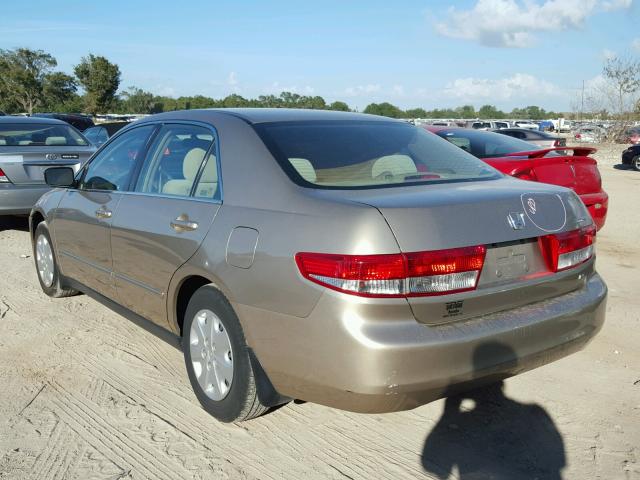 1HGCM56333A065263 - 2003 HONDA ACCORD LX GOLD photo 3