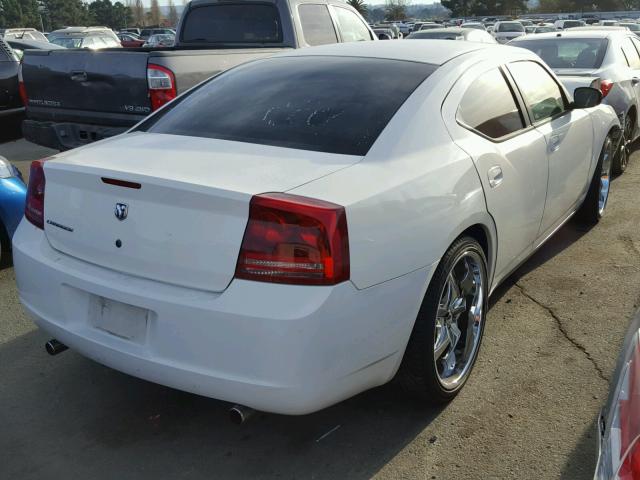 2B3KA43R87H826545 - 2007 DODGE CHARGER SE WHITE photo 4