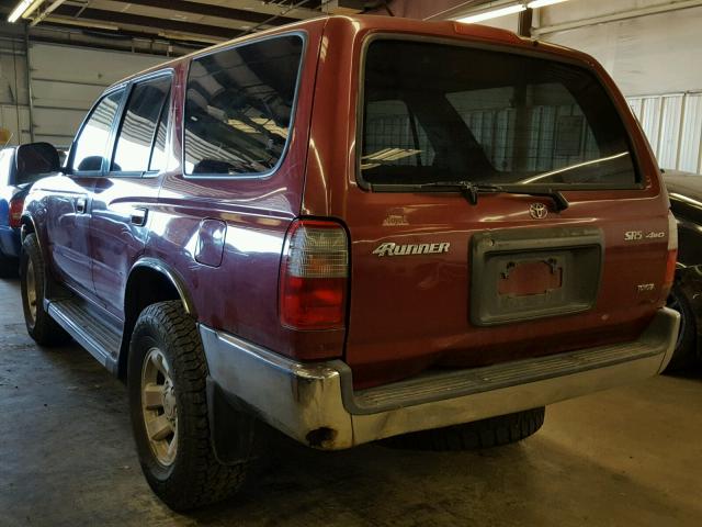 JT3HN86R8Y0287354 - 2000 TOYOTA 4RUNNER SR MAROON photo 3