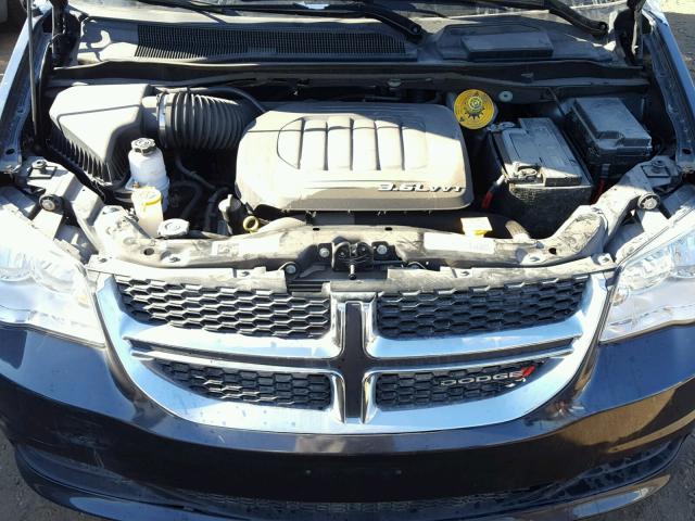 2C4RDGBG3ER230935 - 2014 DODGE GRAND CARA BLUE photo 7