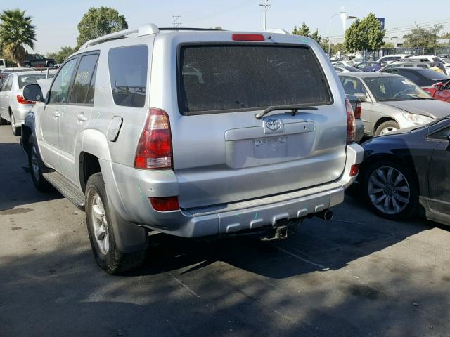 JTEZT14RX58007717 - 2005 TOYOTA 4RUNNER SR SILVER photo 3