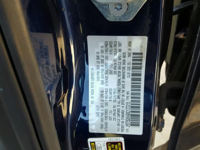 JM3TB28A980137215 - 2008 MAZDA CX-9 BLUE photo 10