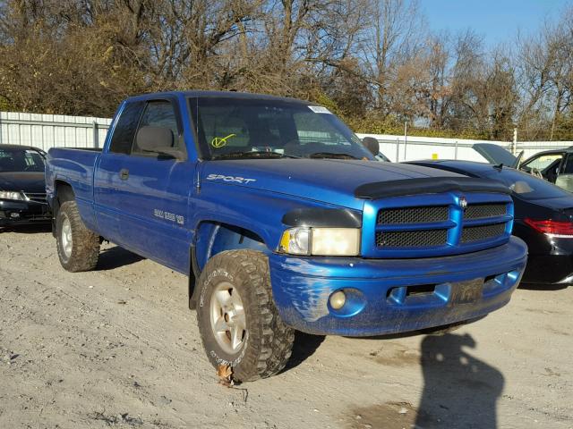 3B7HF13Y71M250309 - 2001 DODGE RAM 1500 BLUE photo 1