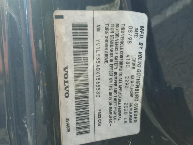 YV1LS55A0X1565580 - 1999 VOLVO S70 BLUE photo 10