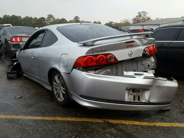 JH4DC54826S008165 - 2006 ACURA RSX SILVER photo 3