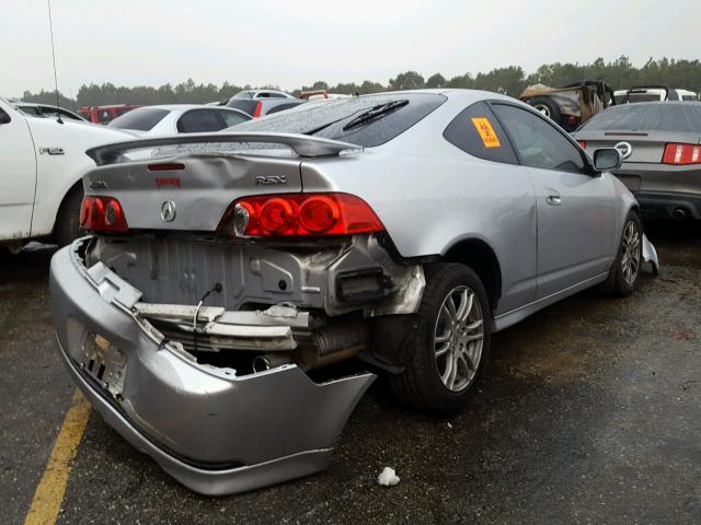 JH4DC54826S008165 - 2006 ACURA RSX SILVER photo 4