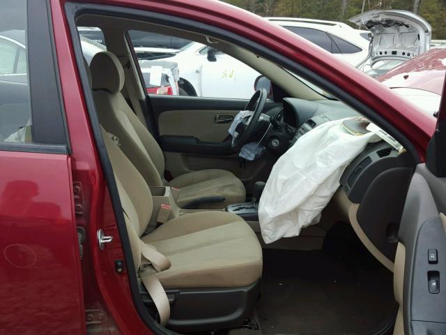 KMHDU4AD8AU071807 - 2010 HYUNDAI ELANTRA BL RED photo 5