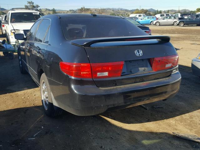 1HGCM66825A002661 - 2005 HONDA ACCORD EX BLACK photo 3