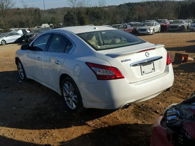 1N4AA5AP9BC855698 - 2011 NISSAN MAXIMA S WHITE photo 3