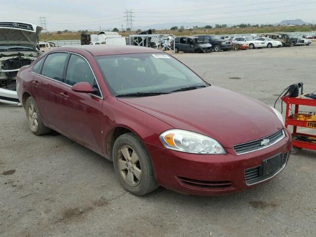 2G1WT58NX89217385 - 2008 CHEVROLET IMPALA LT MAROON photo 1