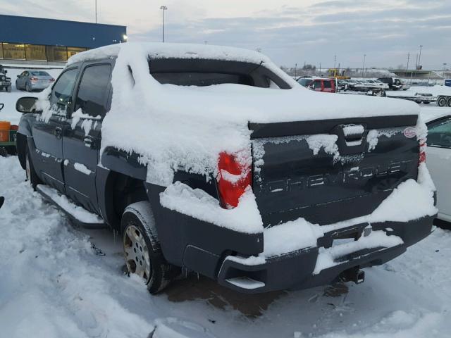 3GNEK13T73G122745 - 2003 CHEVROLET AVALANCHE GRAY photo 3