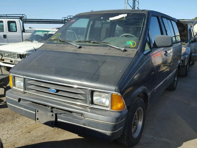 1FMCA11U7LZB26014 - 1990 FORD AEROSTAR BLACK photo 2